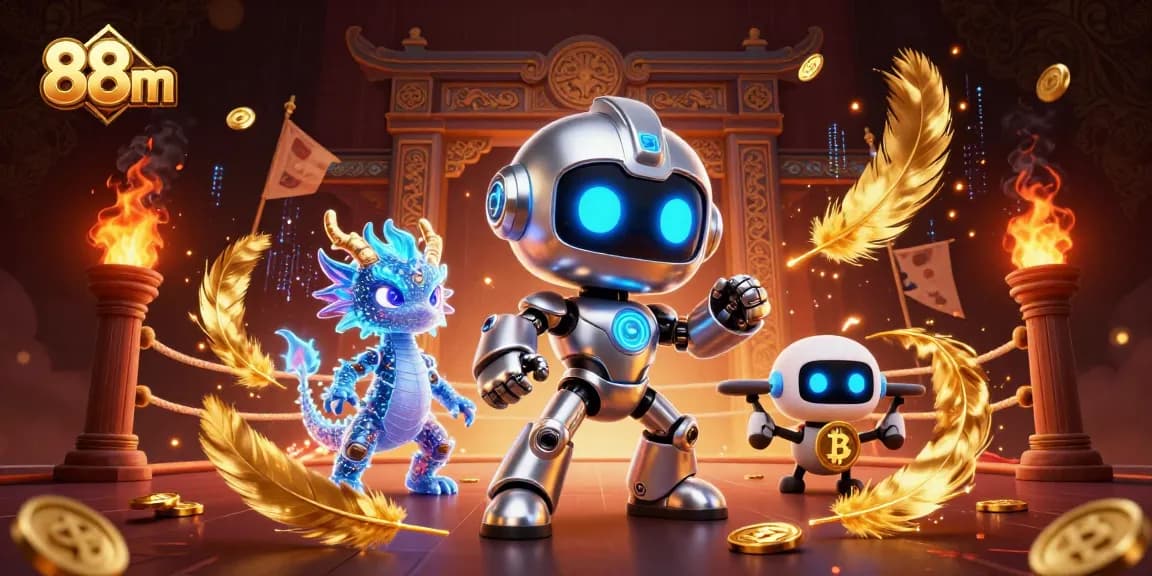 Experience the thrill of betting with 88m in this dynamic 3D casino scene, showcasing vibrant interactions and excitement.