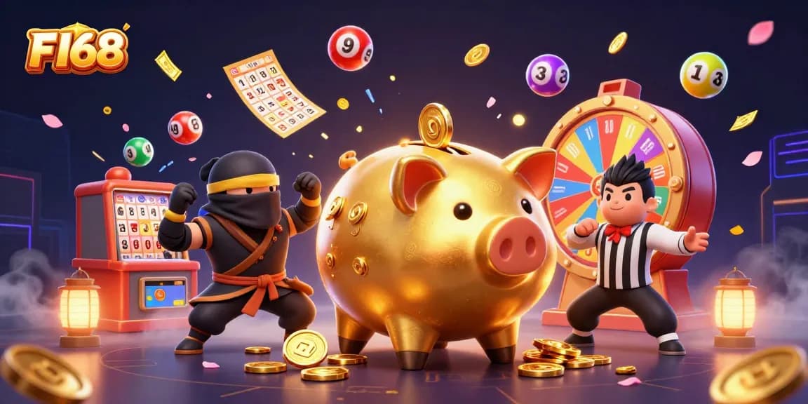 Experience engaging gameplay at F168 with vibrant gaming elements and characters from a thrilling casino scene.