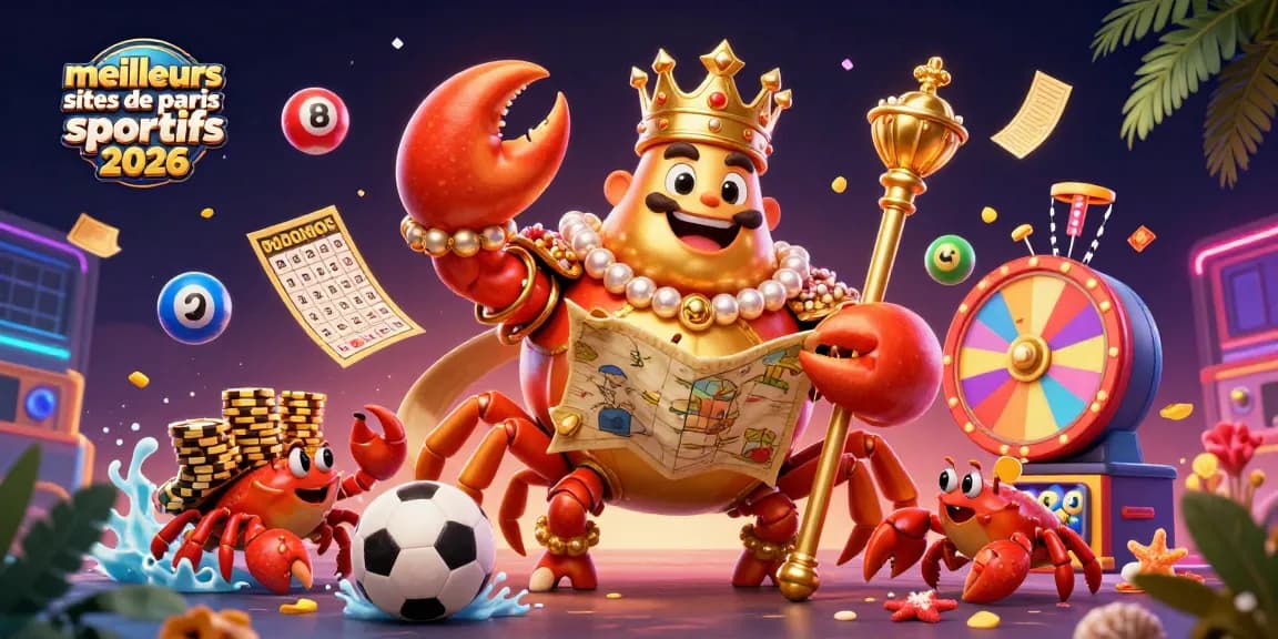 Découvrez l'univers captivant des meilleurs sites de paris sportifs 2026 avec des personnages colorés et des éléments dynamiques.