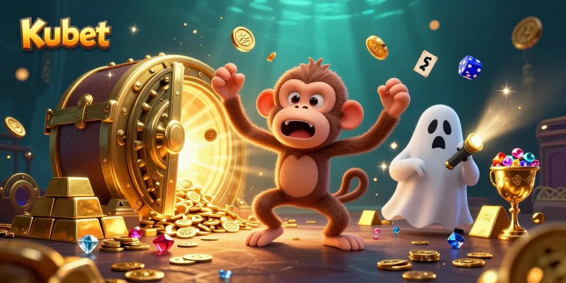 Experience winning strategies at Kubet with a playful poltergeist monkey and ghost-hunter puppy.