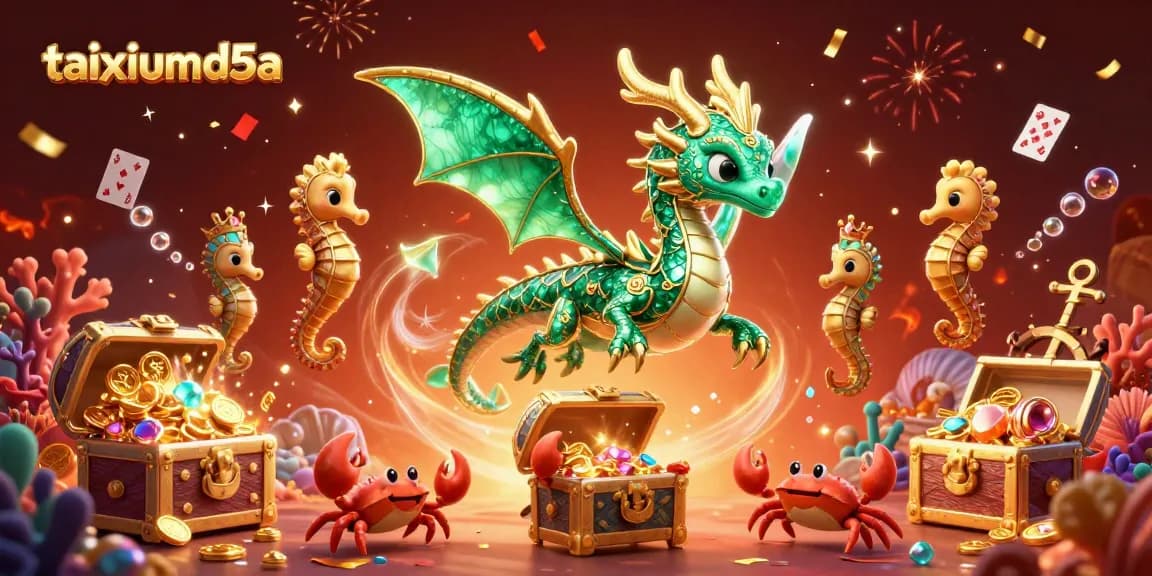 Engage with taixiumd5a's thrilling online gaming experience brought to life by colorful characters and vibrant casino elements.