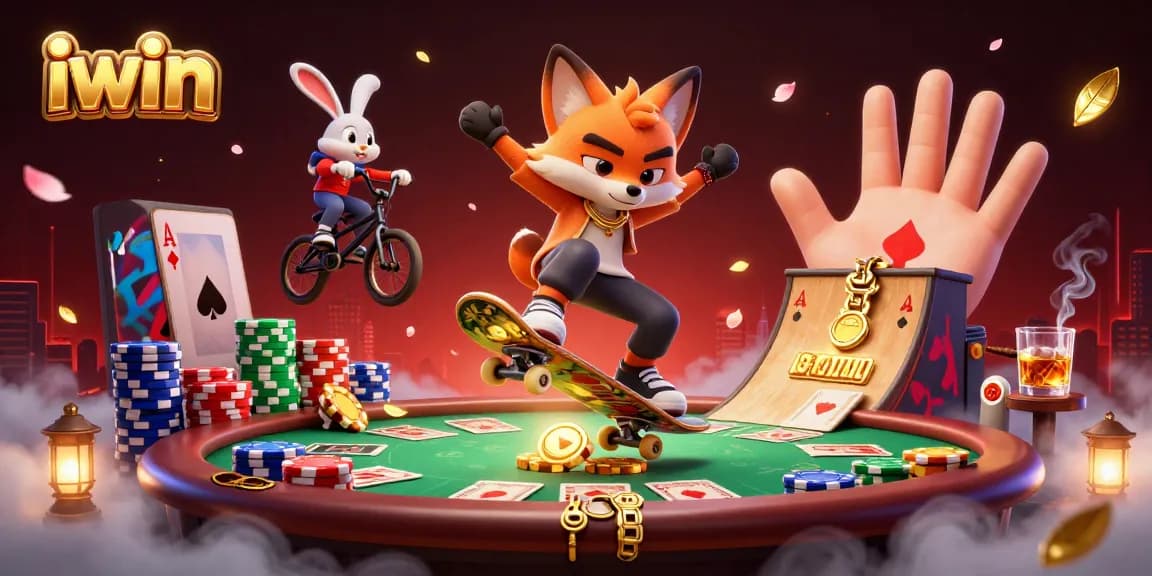 Engage in exciting gameplay at iwin casino with vibrant characters and dynamic poker elements.