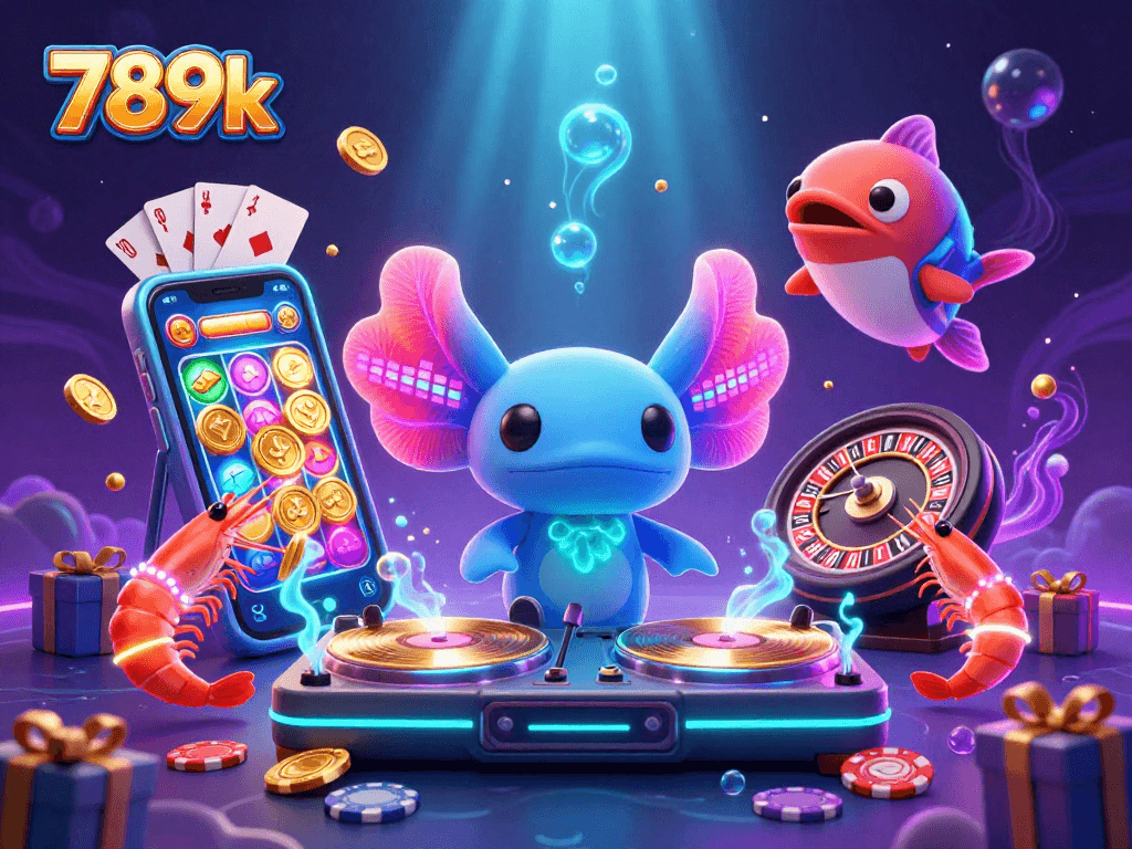 Spin to win with 789k as a vibrant underwater scene celebrates gaming fun and excitement.