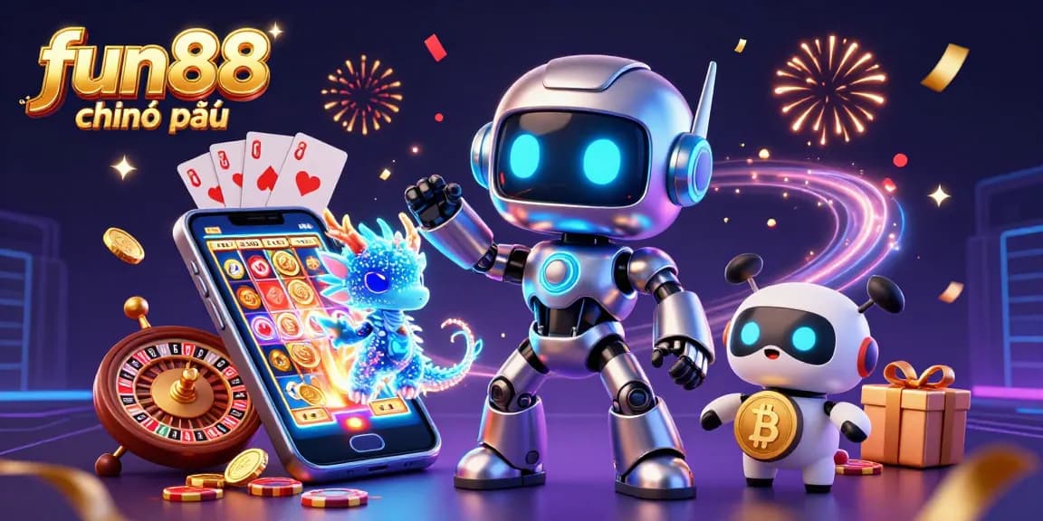 Experience the excitement at fun88 chính thức with vibrant 3D gaming elements, showcasing casino thrills.