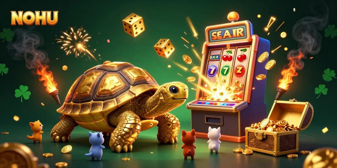 Engage with the thrilling NOHU slots experience amidst a vibrant jackpot celebration.