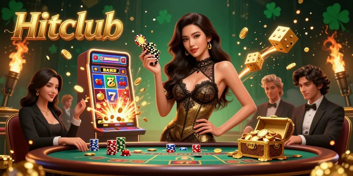 Hitclub offers an exhilarating gaming experience with vibrant casino elements and a glamorous atmosphere.