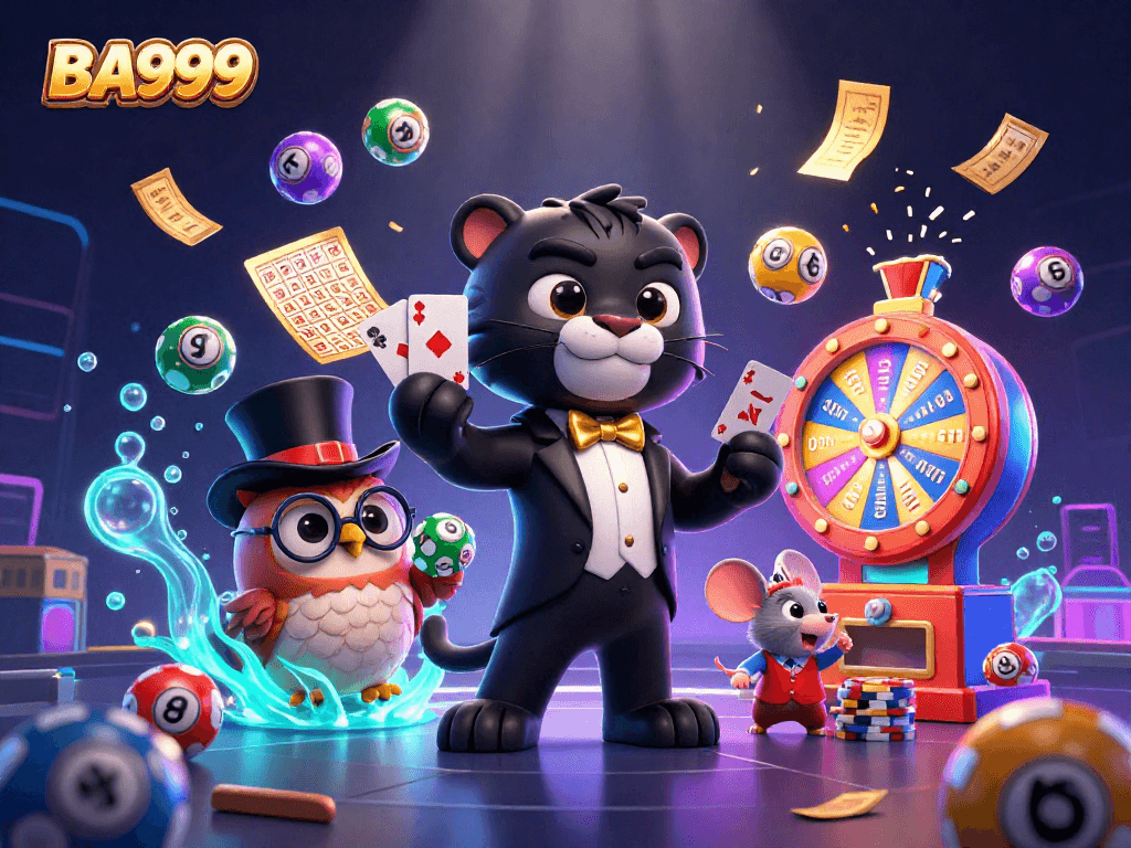 Experience thrilling gameplay with BA999 through vibrant characters and engaging casino elements.
