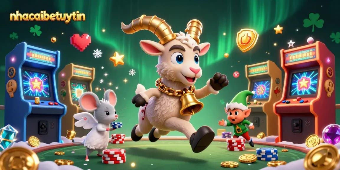 Experience thrilling gameplay with nhacaibetuytin in this dynamic holiday-horror casino illustration.