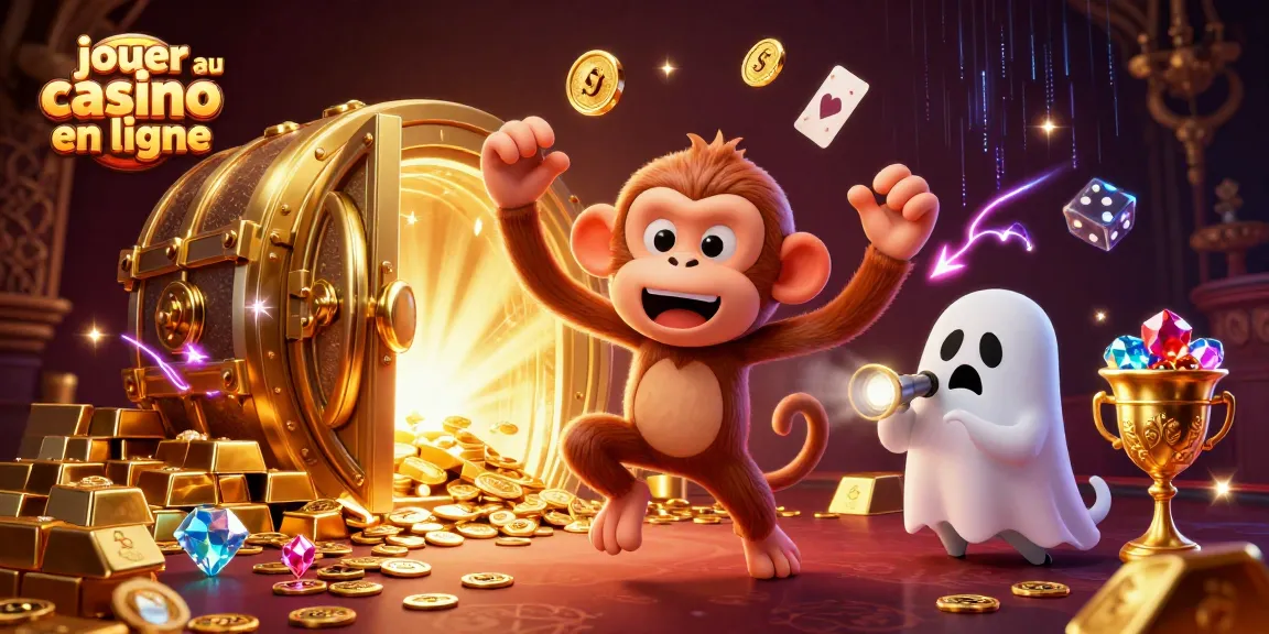 Jouer au casino en ligne avec des personnages amusants, des pièces d'or et des trésors scintillants.