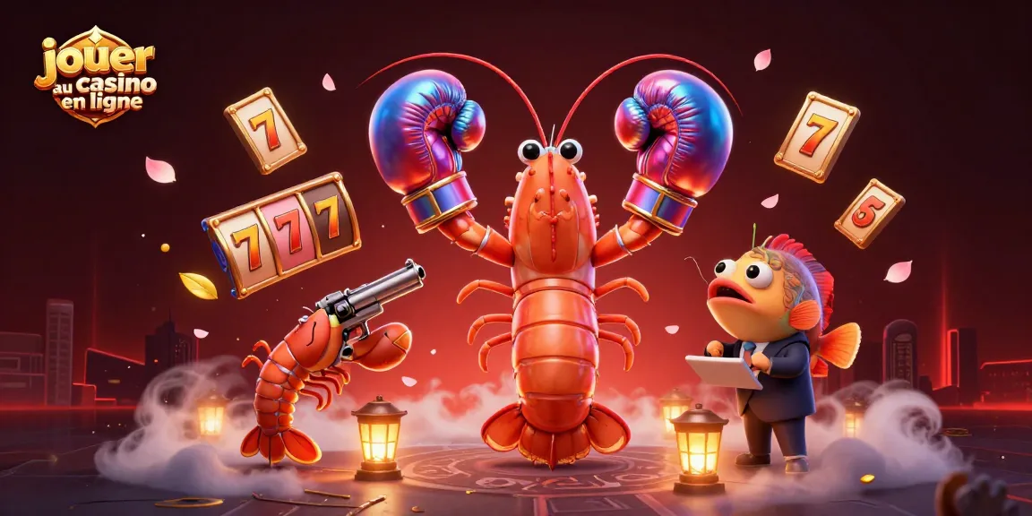 Jouer au casino en ligne avec des personnages colorés, machines à sous et ambiance festive.