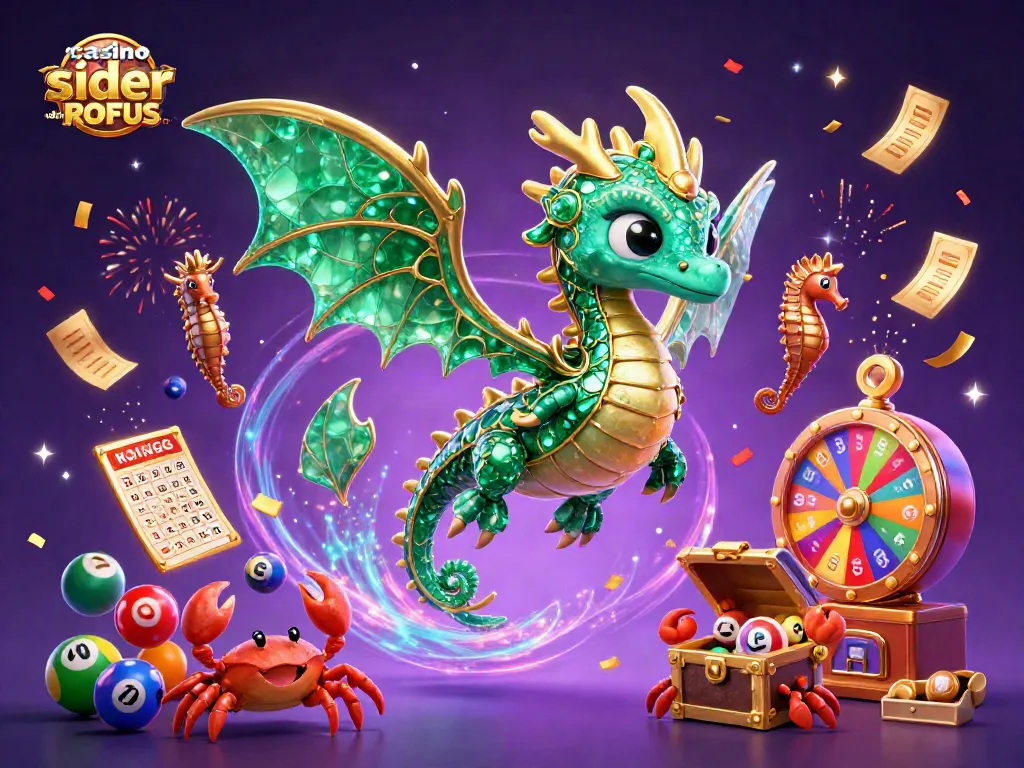 Engage with casino sider uden ROFUS through a vibrant 3D illustration showcasing energetic gameplay.