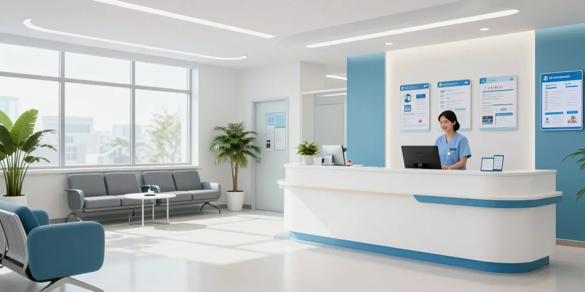 ACA telehealth coverage in a welcoming healthcare environment, featuring medical services, patient care, and a friendly healthcare provider.