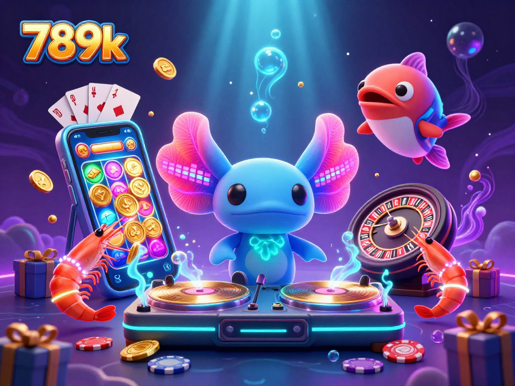 Spin to win with 789k as a vibrant underwater scene celebrates gaming fun and excitement.