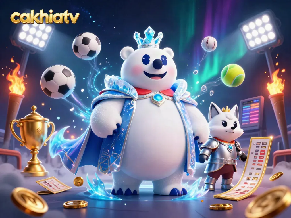 Cakhiatv offers an energetic scene with vivid sports elements and detailed characters, perfect for online betting.