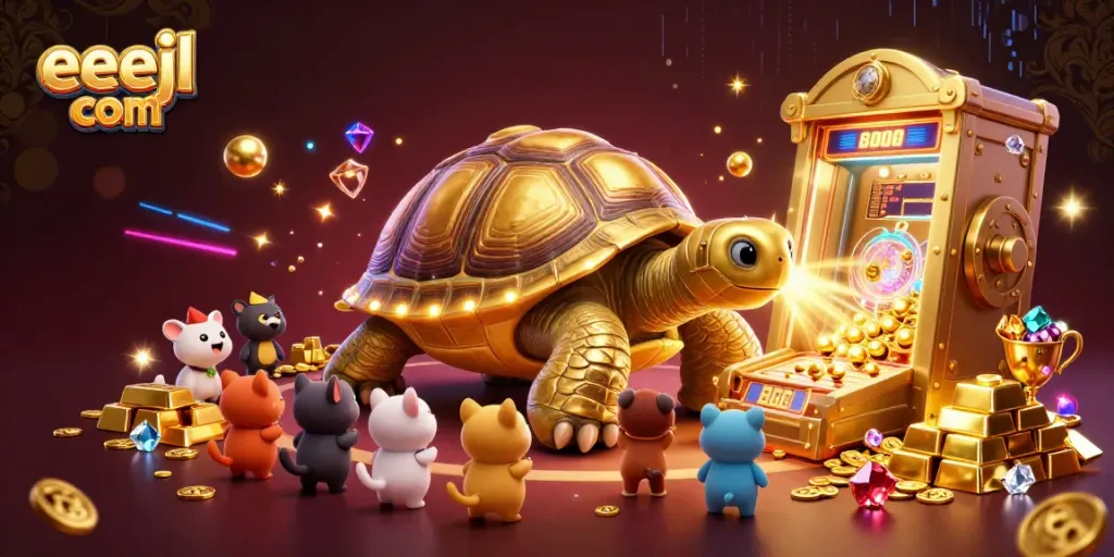 Engage in exciting gameplay with eejl com at this vibrant online casino scene featuring thrilling characters and treasure.