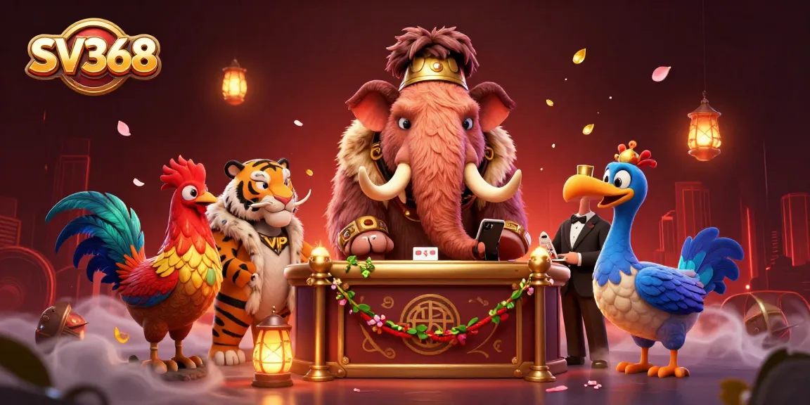 SV368 brings excitement alive with vibrant cockfighting illustrations and dazzling casino elements