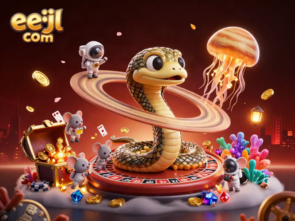 Bet big at eejl com with vibrant 3D casino scene featuring thrilling gaming elements.