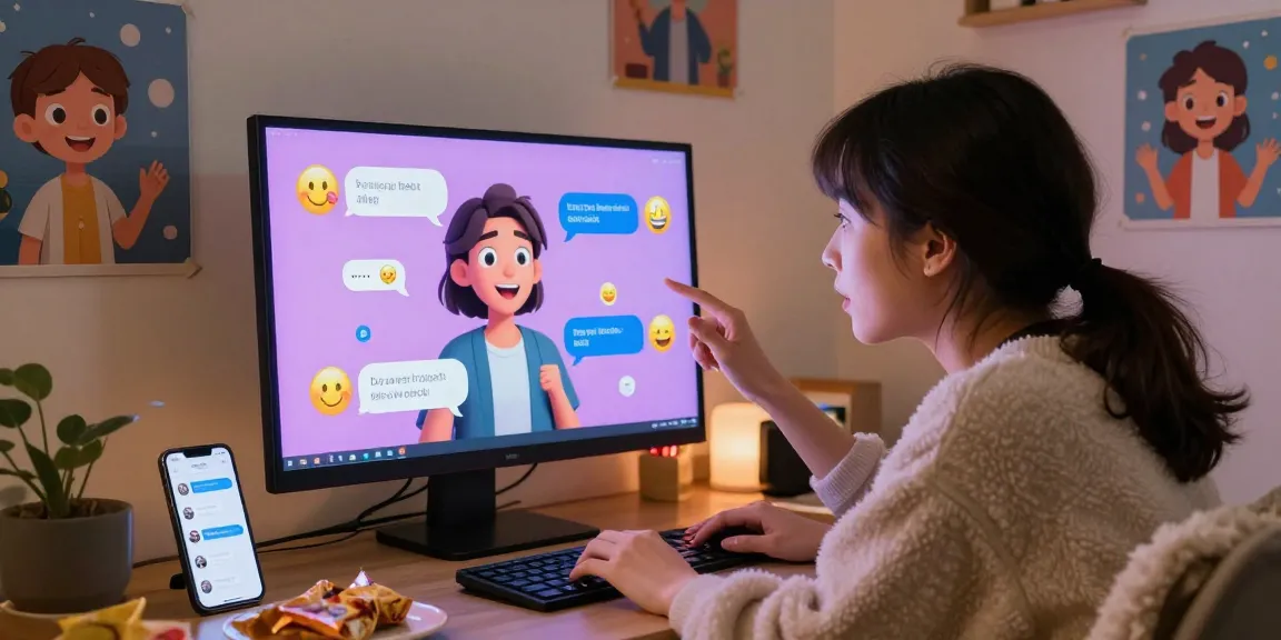 Immersive ai chat nsfw experience showcasing user interacting with customizable character in playful digital setting.