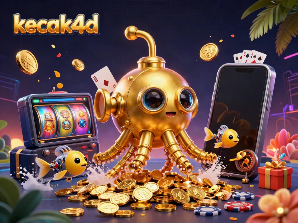 Experience exciting gameplay with kecak4d, showcasing a dynamic gambling scene with casino elements.
